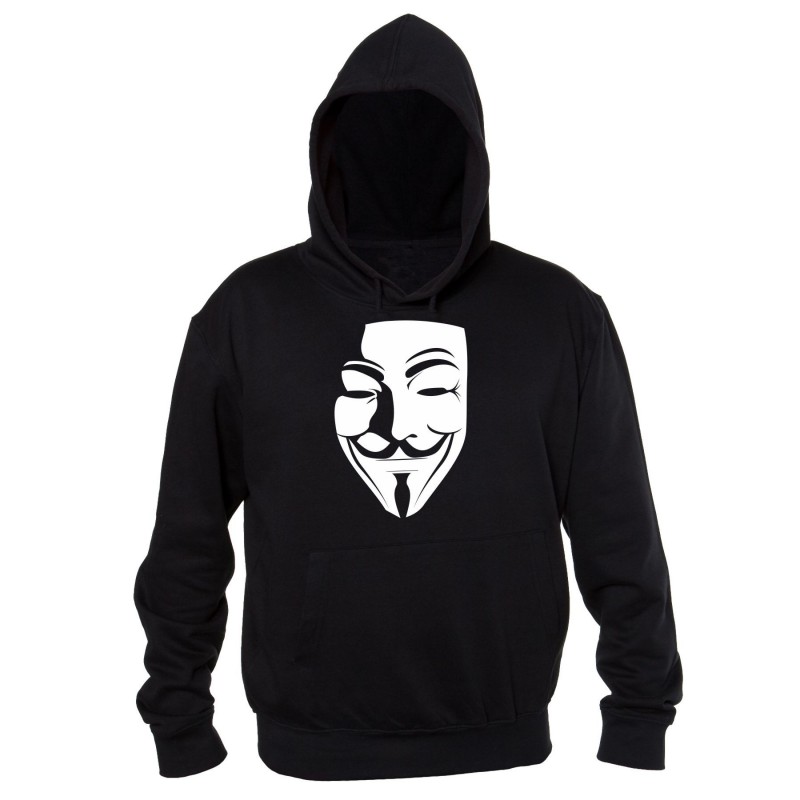 V per Vendetta - Felpa Nera V for Vendetta Unisex