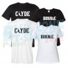 Bonnie & Clyde - Coppia Magliette Uomo e Donna Fronte