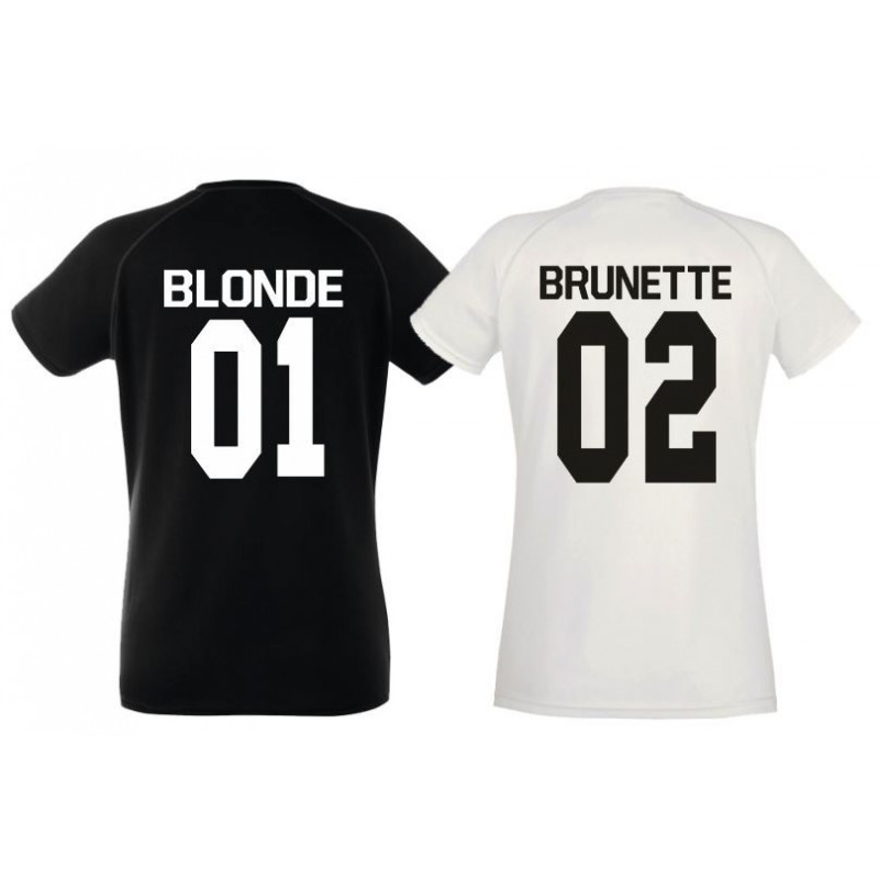 Blonde & Brunette - Coppia Magliette Best Friend