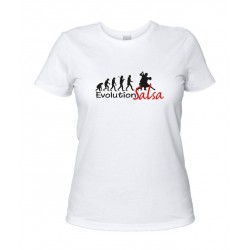 Evolution Salsa - Maglietta Donna bianca