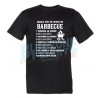 Regole per Barbecue Perfetto Maglietta Uomo BBQ Divertente nera