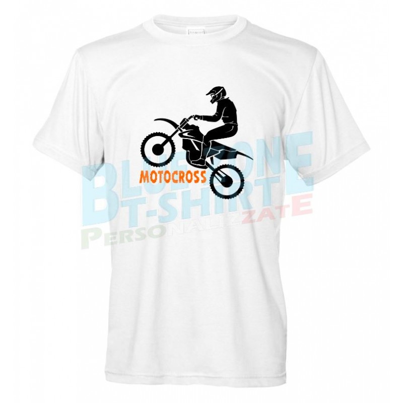 maglietta motocross bianca