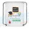 Sacca Asilo Vado a Scuola personalizzata bimba