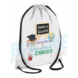 Sacca Asilo Vado a Scuola bimba