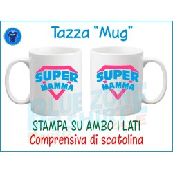 Regalo originale per mamma: tazza Super Mamma resistente a microonde e lavastoviglie