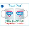 Regalo originale per mamma: tazza Super Mamma resistente a microonde e lavastoviglie