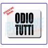 Mouse pad ODIO TUTTI tappetino neoprene stampa sublimazione