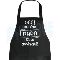 Oggi Cucina Papà - Grembiule Personalizzato