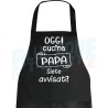 Oggi Cucina Papà - Grembiule Personalizzato