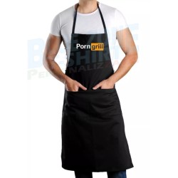 Porn Grill Grembiule nero BBQ