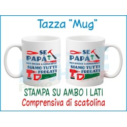 Tazza in ceramica per papà tuttofare con stampa divertente
