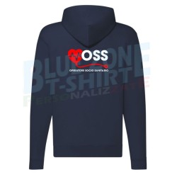 Felpa OSS personalizzata Operatore Socio Sanitario retro