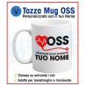 tazza oss personalizzata con nome operatore socio sanitario in ceramica