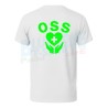 Maglietta Uomo OSS Personalizzata con Nome Operatore Socio Sanitario bianca retro