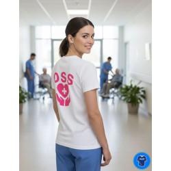 Maglietta OSS Donna Personalizzata con Nome Operatore Socio Sanitario