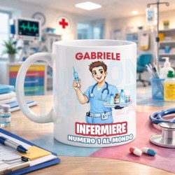 Tazza Infermiere Numero 1 Personalizzata con Nome