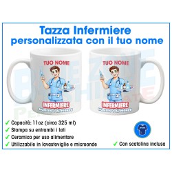 Tazza Infermiere Numero 1 Personalizzata con Nome