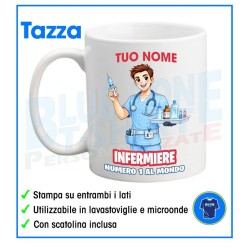 Tazza Infermiere Numero 1 Personalizzata con Nome