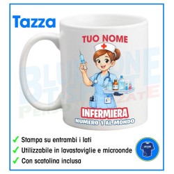 Tazza Infermiera Numero 1 Personalizzata con Nome