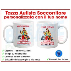 Tazza Autista Soccorritore Numero 1 Personalizzata con Nome