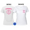 t-shirt infermiera donna bianca personalizzata con nome