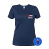 Maglietta Donna OSS personalizzata Operatore Socio Sanitario blu fronte