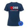 Maglietta Donna OSS personalizzata Operatore Socio Sanitario blu retro
