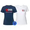 Maglietta Donna OSS personalizzata Operatore Socio Sanitario bianca - blu