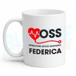 tazza oss personalizzata con nome operatore socio sanitario
