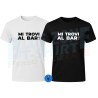 maglietta uomo mi trovi al bar t shirt divertente cotone