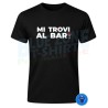 maglietta uomo nera mi trovi al bar t shirt divertente cotone