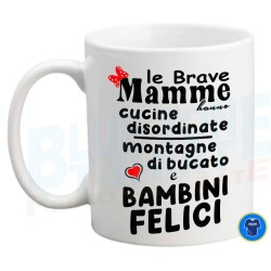 tazza mamma le brave mamme bambini felici idea regalo