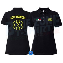 Polo Soccorritore Personalizzata Nome
