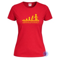 Maglietta donna Lego Evolution con stampa divertente rosso