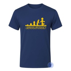 Maglietta uomo Lego Evolution con stampa divertente blu navy