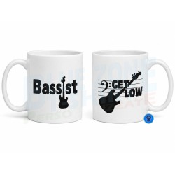 Tazza Bassist in ceramica con stampa Bassist e Get Low su entrambi i lati