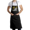 Grembiule nero La Tigre del Barbecue con 2 tasche