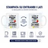 Tazza napoletana Fatte na Pizza ca Pummarola Ncoppa in ceramica 2 lati