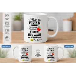 Tazza Fatte na Pizza ca Pummarola Ncoppa in ceramica