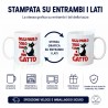 Tazza divertente Oggi Parlo solo con il Mio Gatto 2 lati
