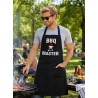 Grembiule nero BBQ Master per barbecue e grigliate tra amici
