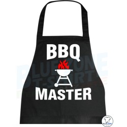 Grembiule nero BBQ Master per barbecue e cucina dettaglio