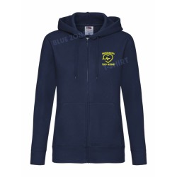 Felpa infermiera donna personalizzata con nome blu notte fronte