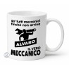 Tazza personalizzata meccanico con nome il vero meccanico