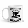 Tazza personalizzata meccanico con nome e scritta il vero meccanico