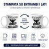 Tazza personalizzata meccanico con nome e scritta il vero meccanico stampa due lati