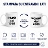 tazza in ceramica personalizzata festa del papà e festa dei nonni