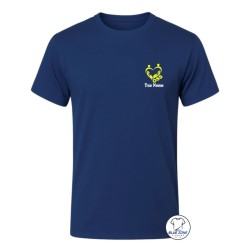 maglietta OSS uomo personalizzata blu fronte