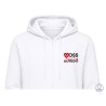 felpa OSS uomo con zip personalizzata con nome dettaglio