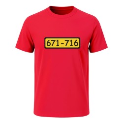 T-shirt rossa Banda Bassotti personalizzata uomo